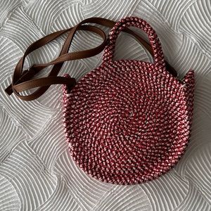 Imoshionusa Vegan Red & White Crossbody Bag